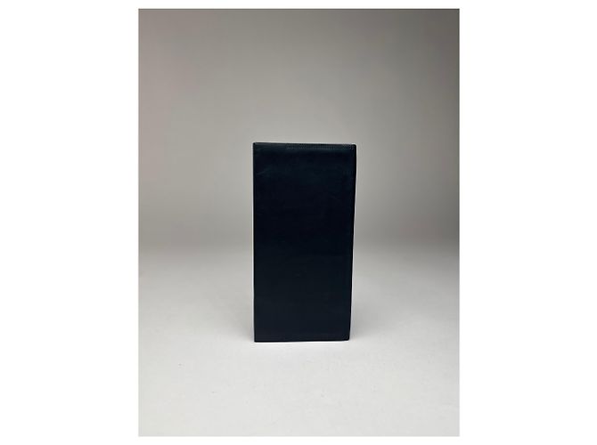 Vintage Givenchy Leather ID Holder Marine Navy blue - view 2