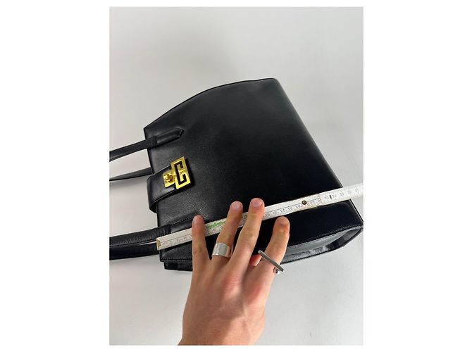 Vintage Givenchy 4G Leder Tasche Schwarz - Ansicht 10