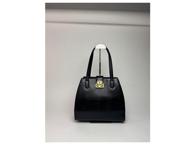 Vintage Givenchy 4G Leder Tasche Schwarz - Ansicht 12