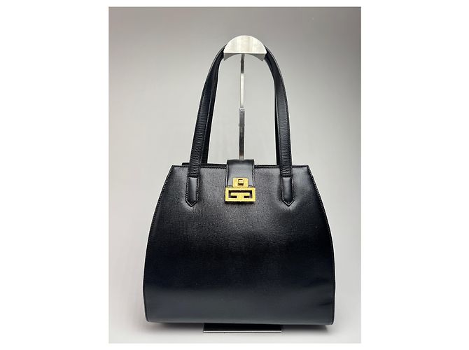 Vintage Givenchy 4G Leder Tasche Schwarz - Ansicht 6