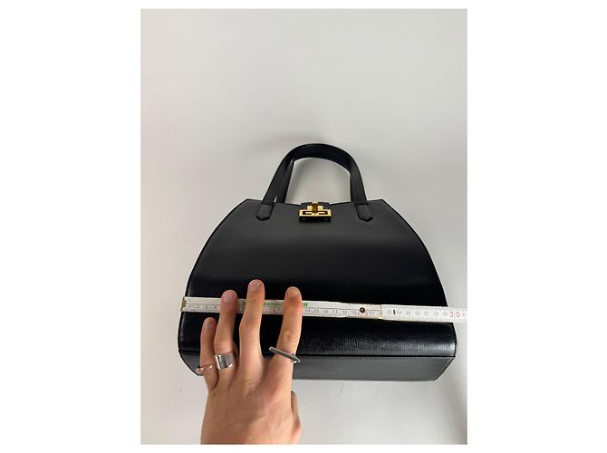 Vintage Givenchy 4G Leder Tasche Schwarz - Ansicht 9