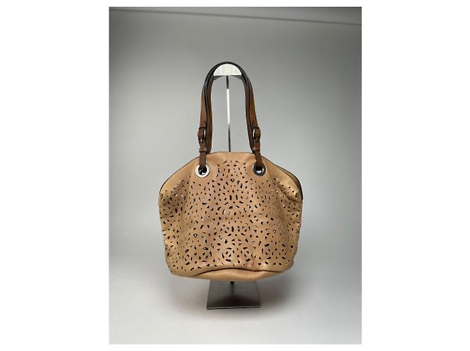 Sac à main en cuir vintage Marni marron - Ansicht 10
