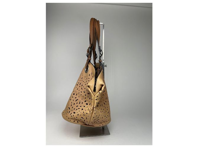 Sac à main en cuir vintage Marni marron - Ansicht 11