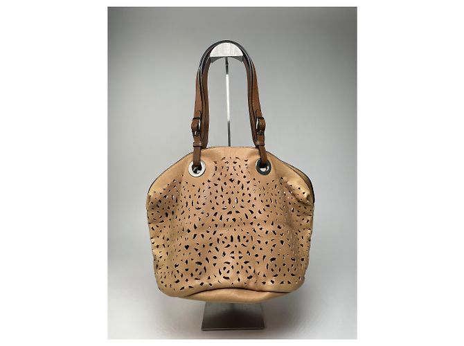 Sac à main en cuir vintage Marni marron - Ansicht 7