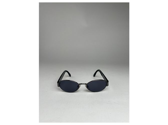 Occhiali da sole vintage Fendi Roma neri / verdi - vista 8