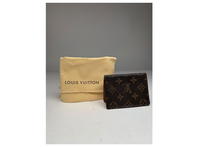 Vintage Louis Vuitton Monogram Card Holder Brown - view 2