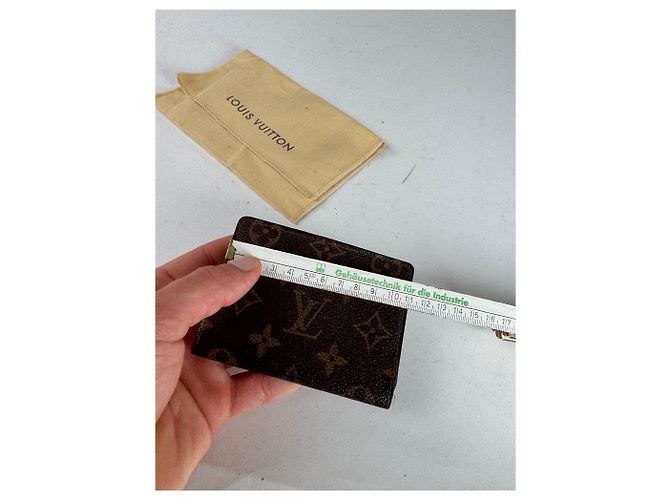 Vintage Louis Vuitton Monogram Card Holder Brown - view 5