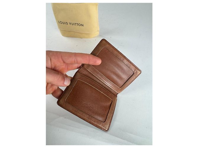 Vintage Louis Vuitton Monogram Card Holder Brown - view 8