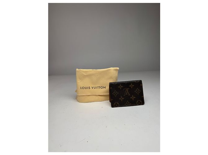 Vintage Louis Vuitton Monogram Card Holder Brown - view 9