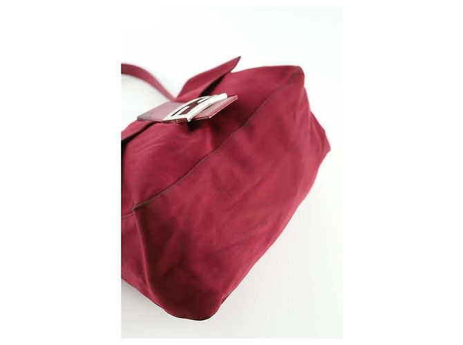 Fendi Borsa a spalla Mamma Baguette bordeaux Bordò - vista 7