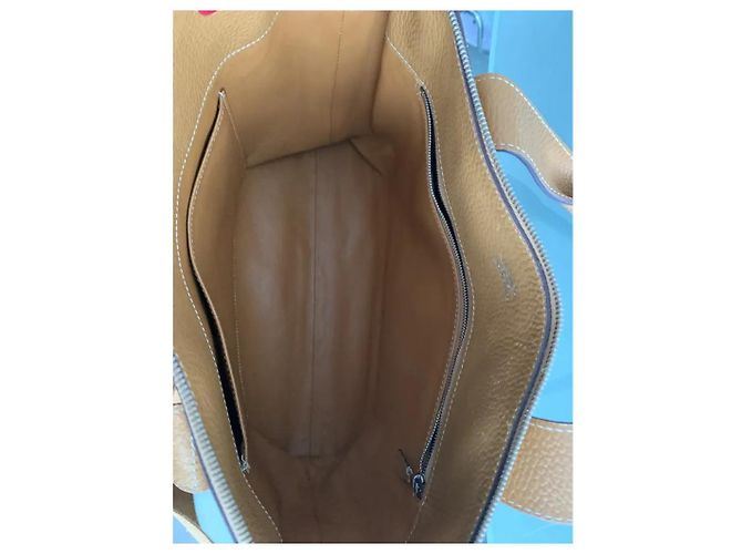 Borsa Tote Hermès Marrone Oro Pelle D'oro - vista 12