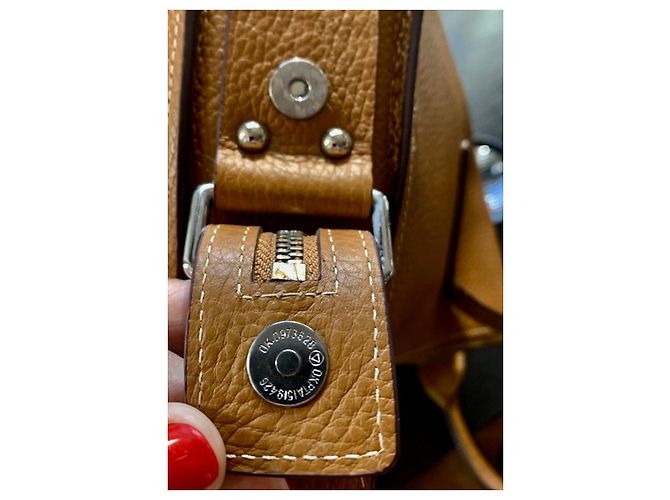 Borsa Tote Hermès Marrone Oro Pelle D'oro - vista 14