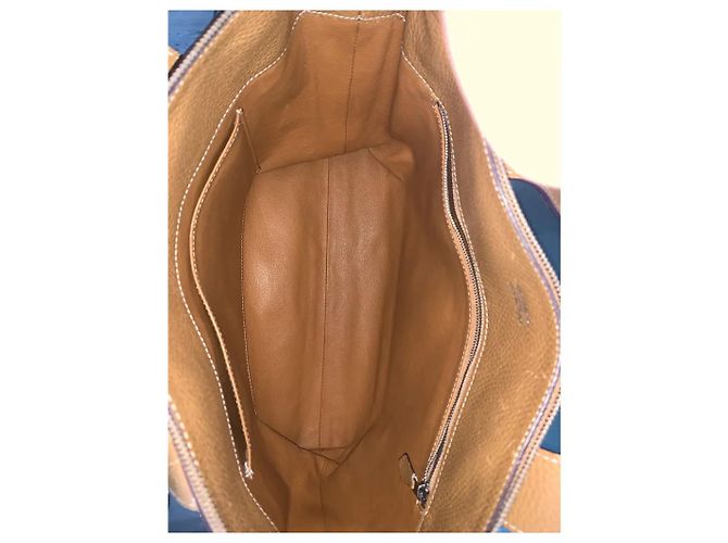 Borsa Tote Hermès Marrone Oro Pelle D'oro - vista 5