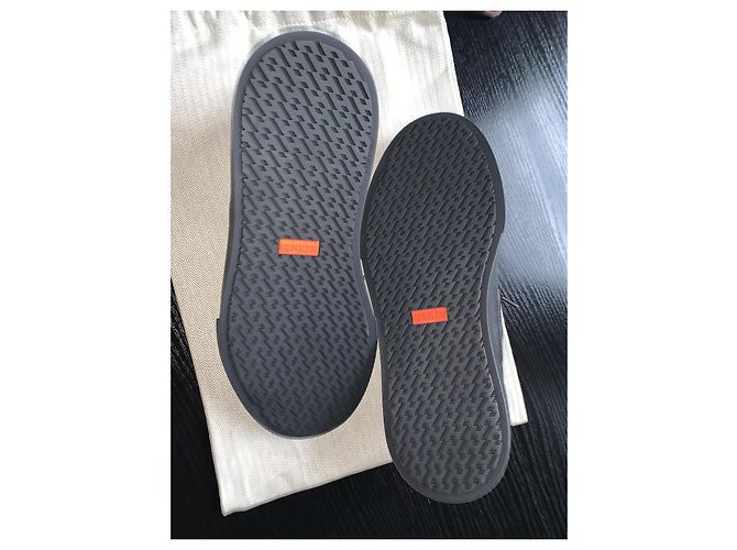 Sneakers Hermès in pelle nera Nero - vista 6
