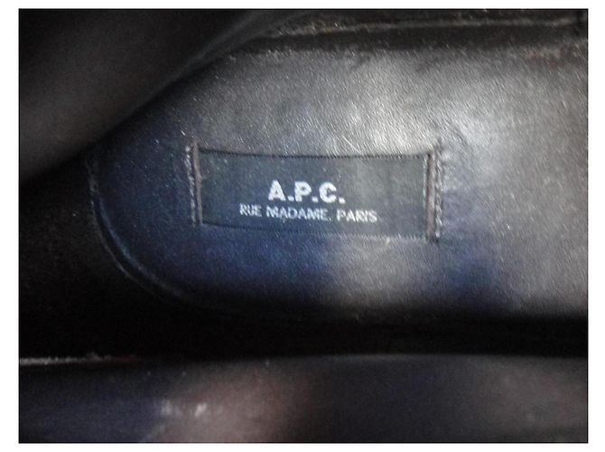 Stivaletti Apc Neri in Camoscio Nero - vista 6
