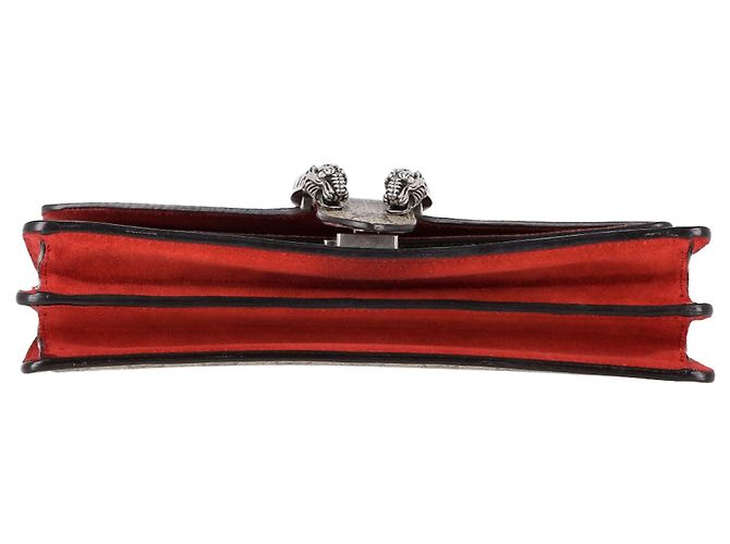 Borsa a Spalla Gucci Medium Dionysus GG in Tela Beige Rosso Bordò - vista 4