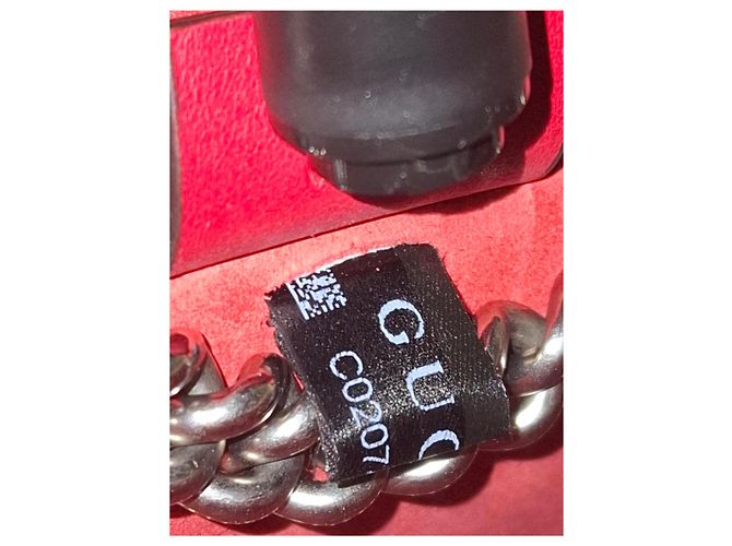 Borsa a Spalla Gucci Medium Dionysus GG in Tela Beige Rosso Bordò - vista 5