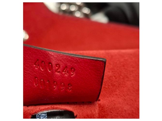 Borsa a Spalla Gucci Medium Dionysus GG in Tela Beige Rosso Bordò - vista 7