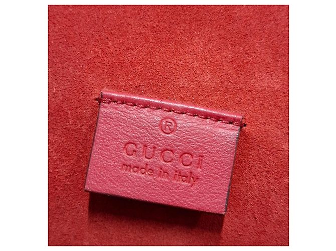 Borsa a Spalla Gucci Medium Dionysus GG in Tela Beige Rosso Bordò - vista 9