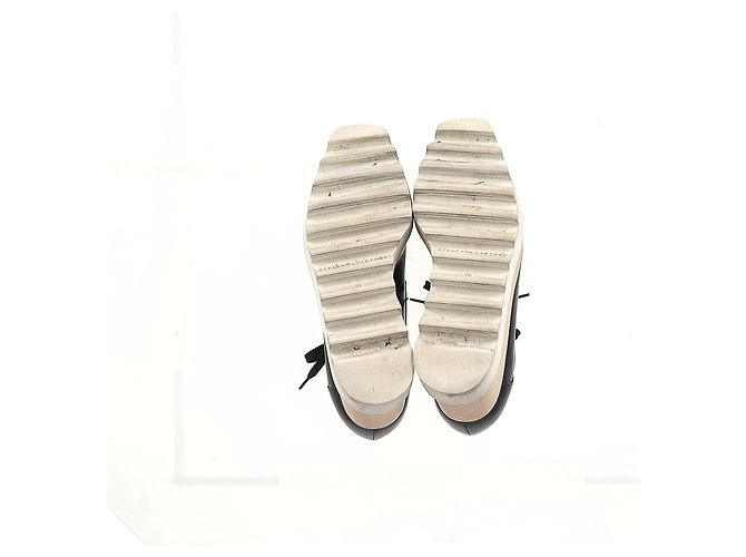 Stella Mc Cartney Sneakers Derby con piattaforma Elyse di Stella McCartney in pelle sintetica nera Nero - vista 12