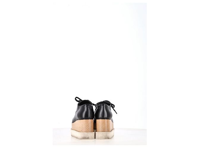 Stella Mc Cartney Sneakers Derby con piattaforma Elyse di Stella McCartney in pelle sintetica nera Nero - vista 16