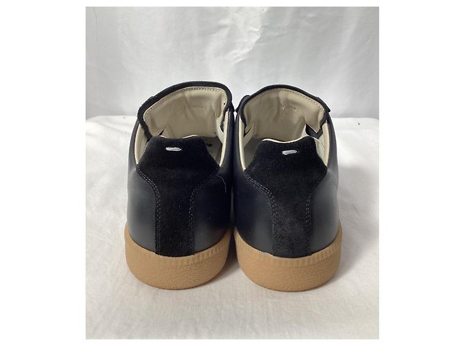 Maison Martin Margiela Sneakers Replica Maison Margiela in pelle nera e camoscio - vista 12
