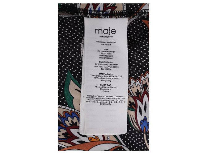 Maje Paisley Print Ruffled Midi Skirt in Multicolor Polyester Multiple colors - view 10