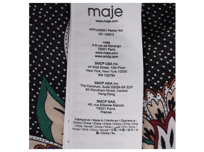 Maje Paisley Print Ruffled Midi Skirt in Multicolor Polyester Multiple colors - view 5