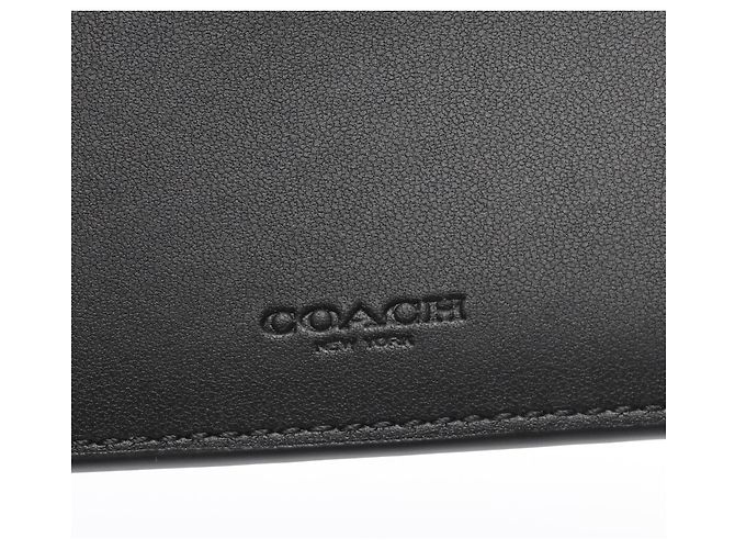 Coach Bifold Wallet PVC Canvas Black/Grey - view 4