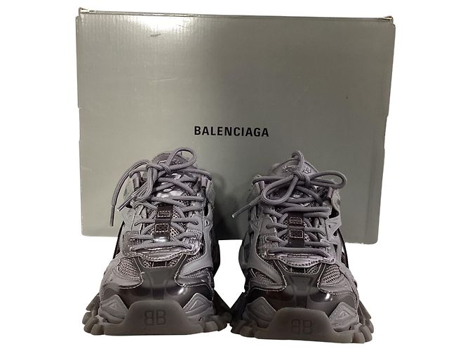 Day Balenciaga Track.2 Sneakers in Dark Grey Polyurethane - view 8
