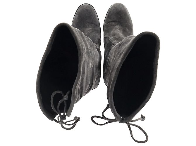 Botas Genna Over The Knee Stuart Weitzman en Ante Gris - vista 12