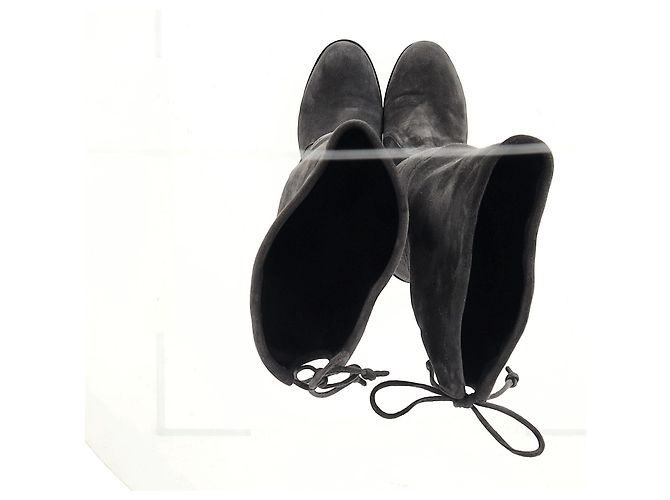 Botas Genna Over The Knee Stuart Weitzman en Ante Gris - vista 16