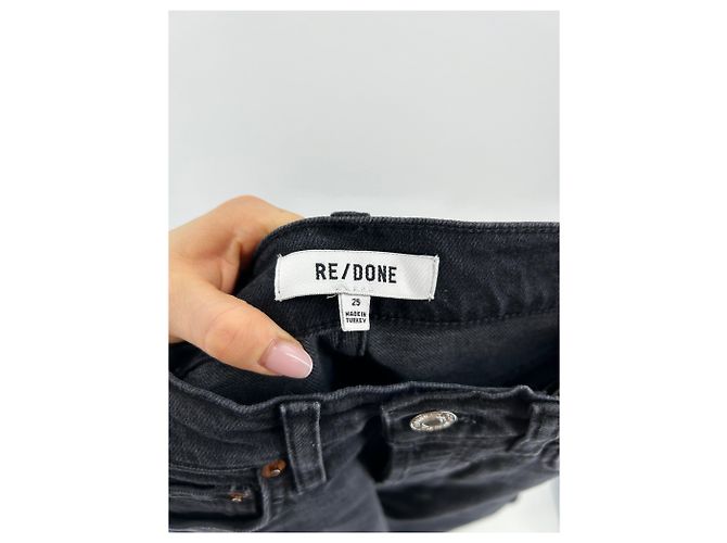 RE/DONE Jeans T.US 25 Cotone Nero - vista 4