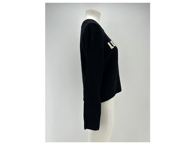 A.L.C Strickwaren T.International XS Wolle Schwarz - Ansicht 3