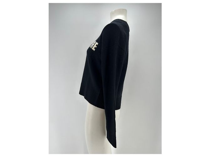 A.L.C Strickwaren T.International XS Wolle Schwarz - Ansicht 4