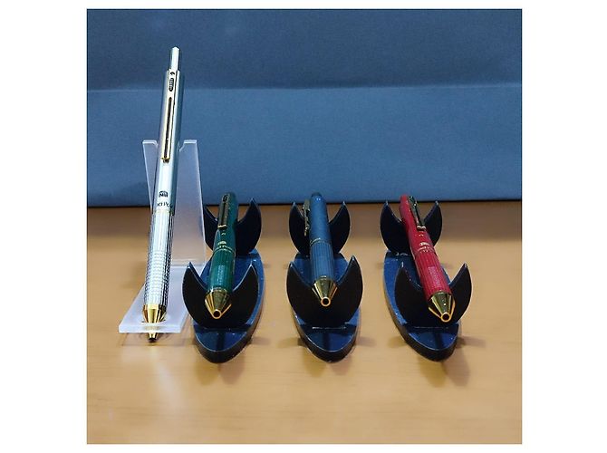 Autre Marque ■SET AUS 4 MULTIFUNKTIONSTIFTEN NIJI QUADRO POINT 4 IN 1■ Schwarz Silber Rot Grün - Ansicht 10