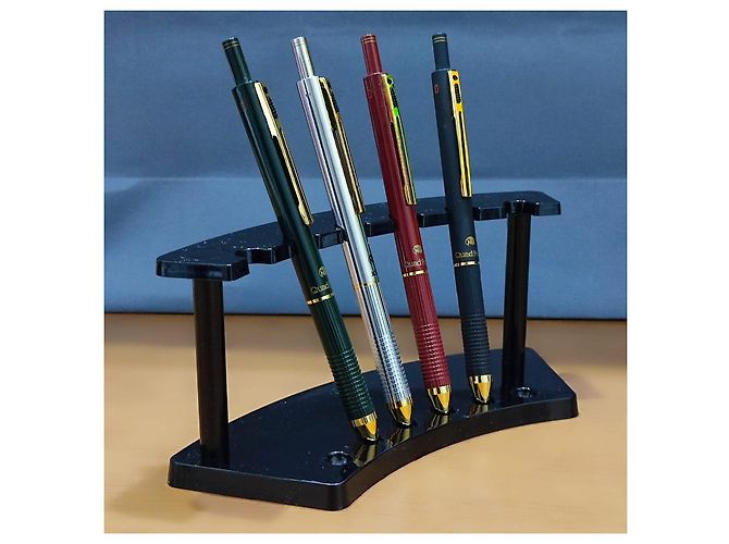 Autre Marque ■SET AUS 4 MULTIFUNKTIONSTIFTEN NIJI QUADRO POINT 4 IN 1■ Schwarz Silber Rot Grün - Ansicht 12
