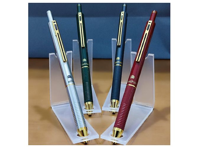 Autre Marque ■SET AUS 4 MULTIFUNKTIONSTIFTEN NIJI QUADRO POINT 4 IN 1■ Schwarz Silber Rot Grün - Ansicht 14