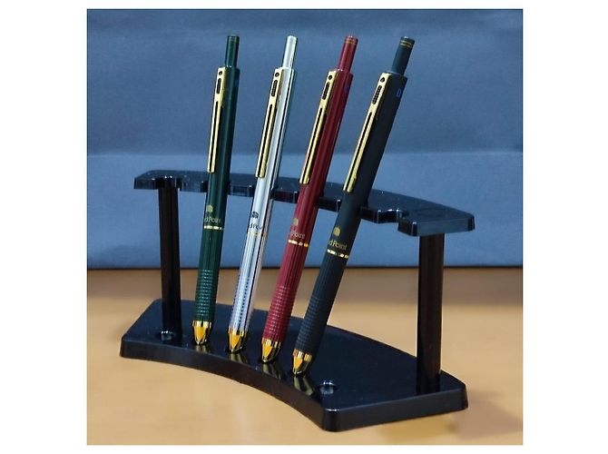Autre Marque ■SET AUS 4 MULTIFUNKTIONSTIFTEN NIJI QUADRO POINT 4 IN 1■ Schwarz Silber Rot Grün - Ansicht 18
