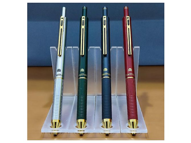 Autre Marque ■SET AUS 4 MULTIFUNKTIONSTIFTEN NIJI QUADRO POINT 4 IN 1■ Schwarz Silber Rot Grün - Ansicht 2