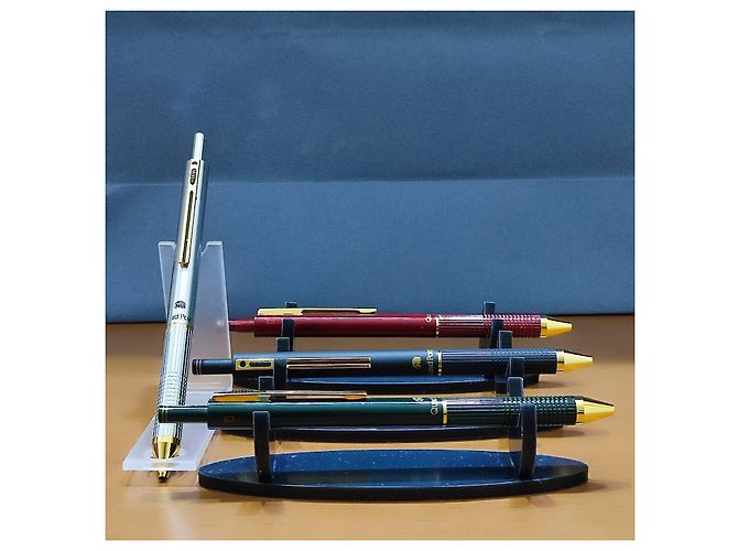 Autre Marque ■SET AUS 4 MULTIFUNKTIONSTIFTEN NIJI QUADRO POINT 4 IN 1■ Schwarz Silber Rot Grün - Ansicht 20