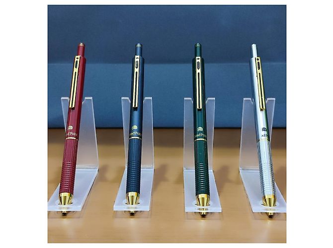 Autre Marque ■SET AUS 4 MULTIFUNKTIONSTIFTEN NIJI QUADRO POINT 4 IN 1■ Schwarz Silber Rot Grün - Ansicht 4