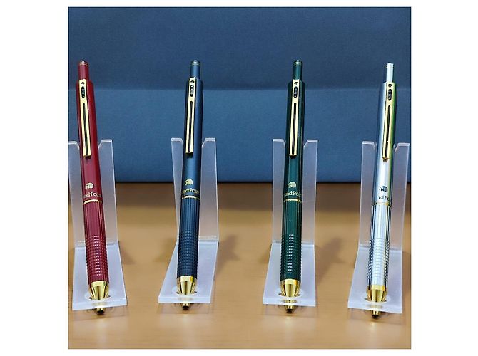 Autre Marque ■SET AUS 4 MULTIFUNKTIONSTIFTEN NIJI QUADRO POINT 4 IN 1■ Schwarz Silber Rot Grün - Ansicht 7