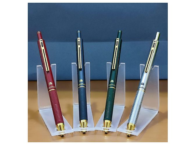 Autre Marque ■SET AUS 4 MULTIFUNKTIONSTIFTEN NIJI QUADRO POINT 4 IN 1■ Schwarz Silber Rot Grün - Ansicht 8