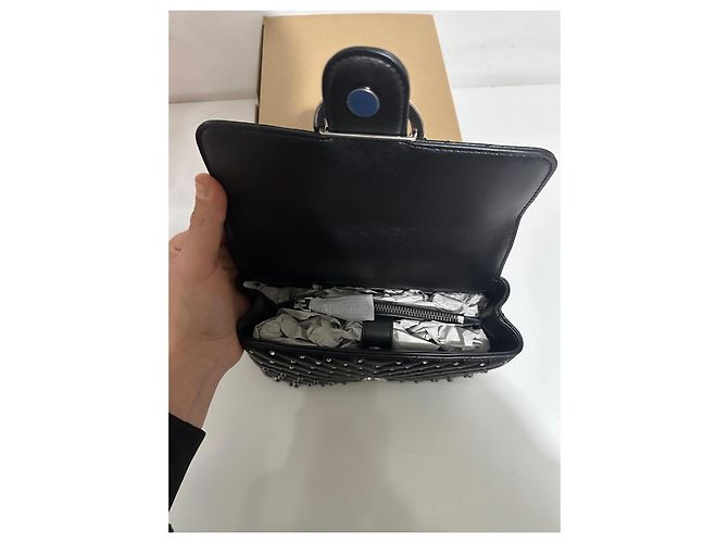 Pinko Love Lady Puff Mini Nero Argento - vista 7