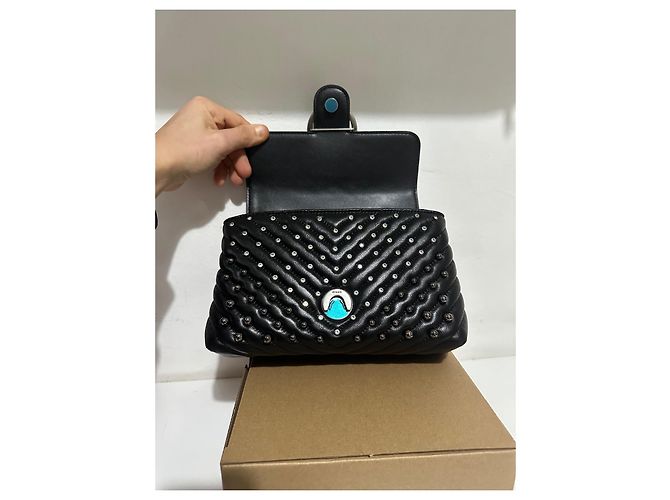 Pinko Love Lady Puff Mini Nero Argento - vista 9