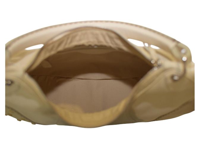 Borsa hobo Tod's in tela, pelle e camoscio avorio Crudo - vista 10
