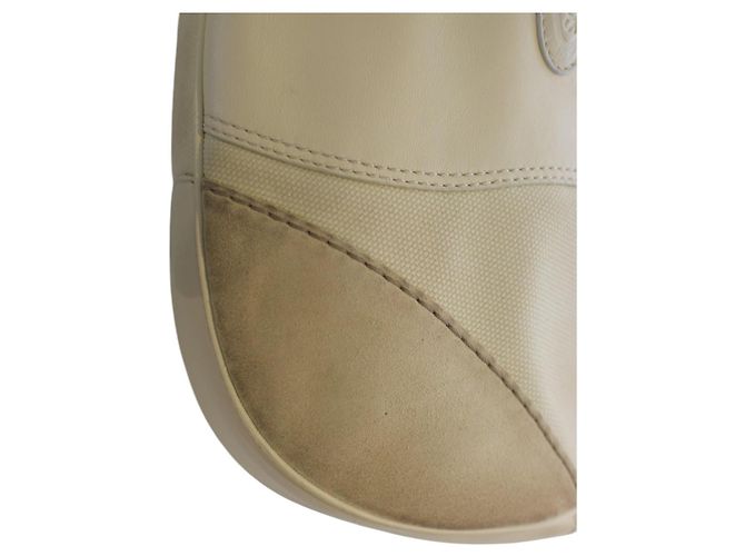 Borsa hobo Tod's in tela, pelle e camoscio avorio Crudo - vista 13