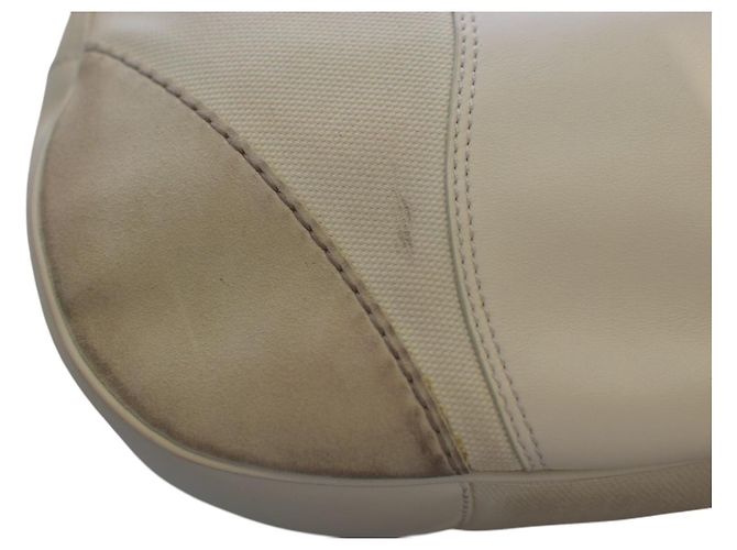 Borsa hobo Tod's in tela, pelle e camoscio avorio Crudo - vista 15