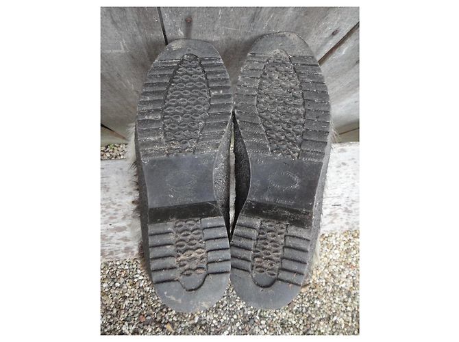 Autre Marque Botas de piel blancas y marrón oscuro Blanco - vista 5
